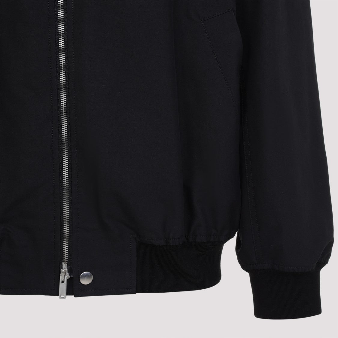 Jil Sander Bomber Jacket With Ribbed Cuffs