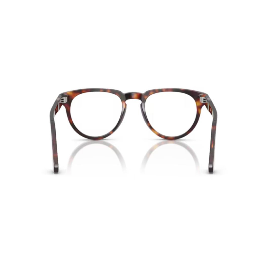 Persol 0Po3377v Classic Round Frame Tortoiseshell Sunglasses With Cat-Eye Shape