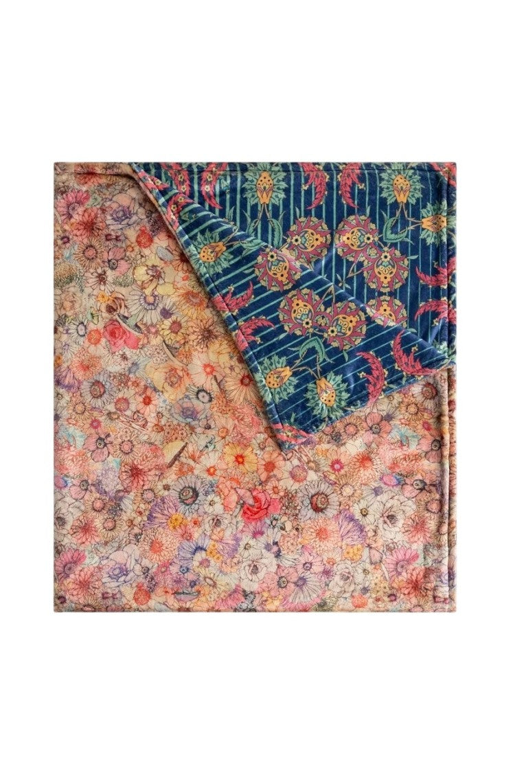 Johnny Was Sage Blue Laurel Canyon Cozy Blanket - Rh23425-2