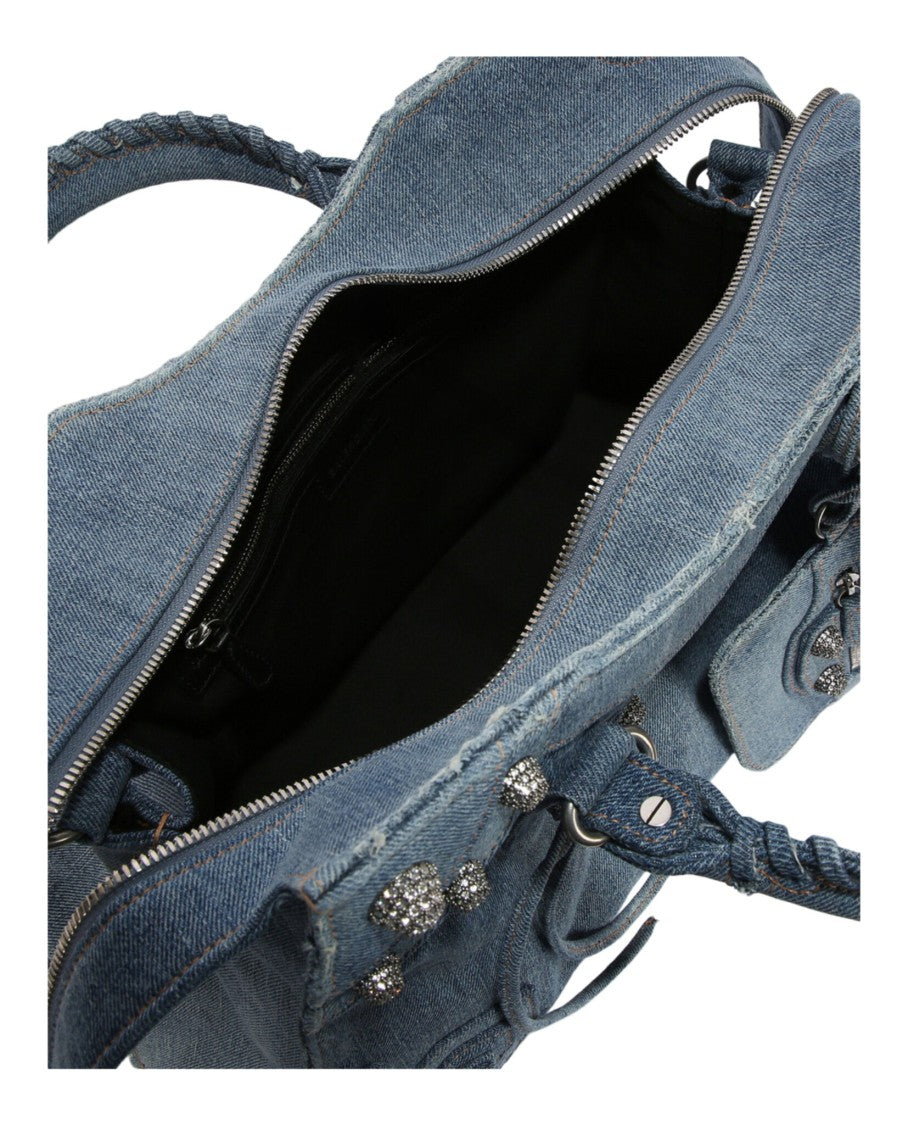 Balenciaga Neo Cagole City Bag In Denim