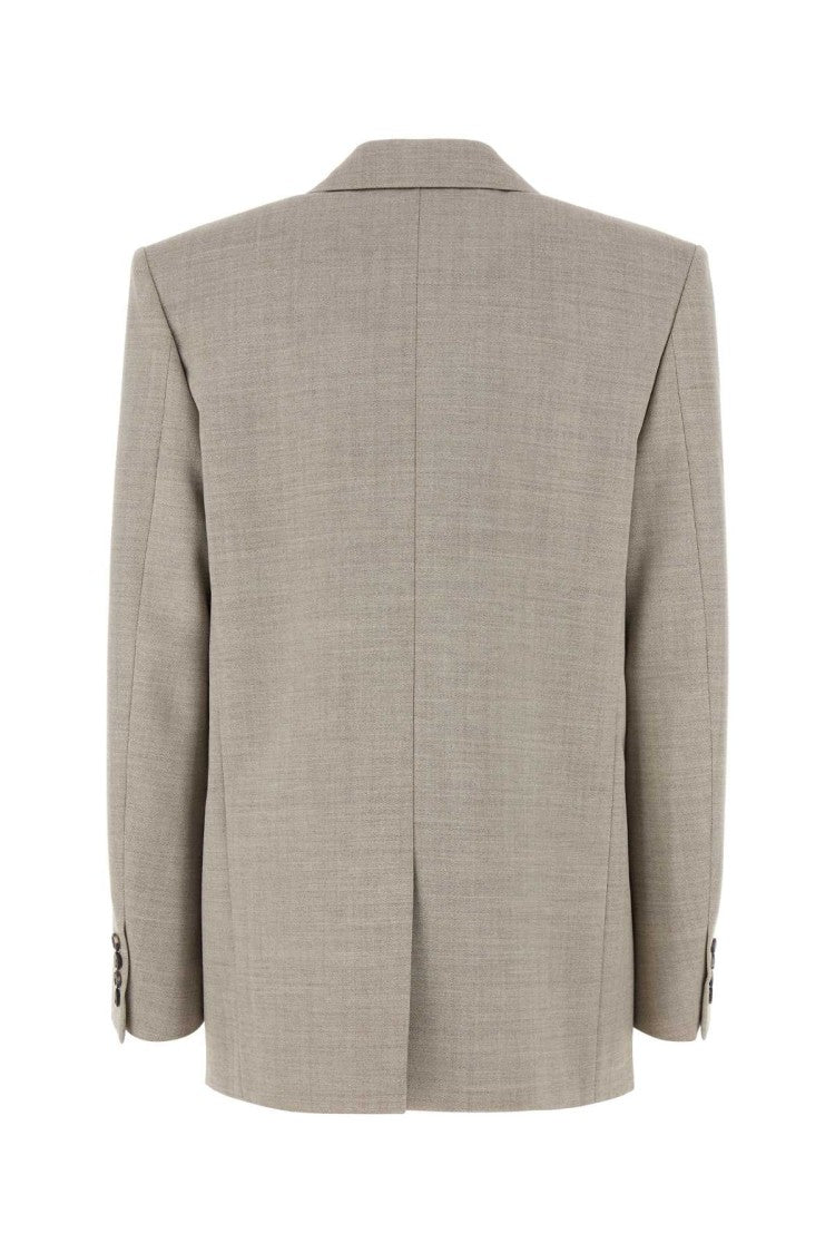 Saint Laurent Cappuccino Wool Blazer