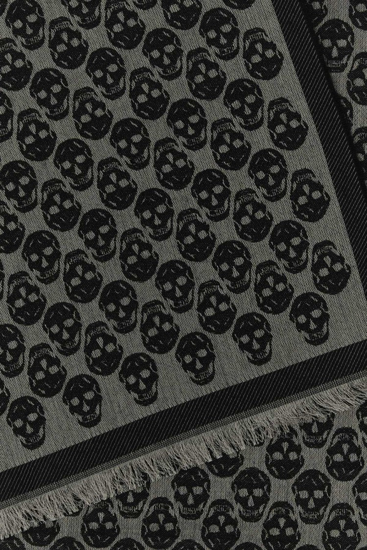 Alexander Mcqueen Embroidered Wool Blend Foulard