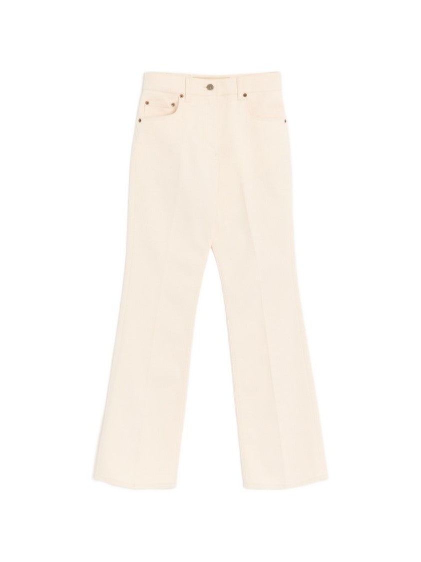 Valentino Garavani Straight-Leg Trousers With Flared Hem