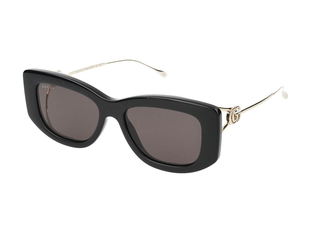 Gucci Sunglasses Gg1566s 001 Black Gold Grey 55/17/120