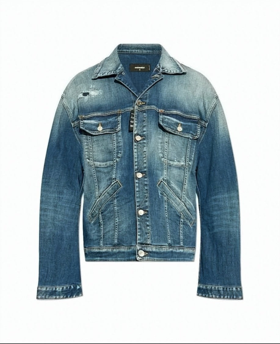 Dsquared2 Medium Blue Wash Denim Jacket