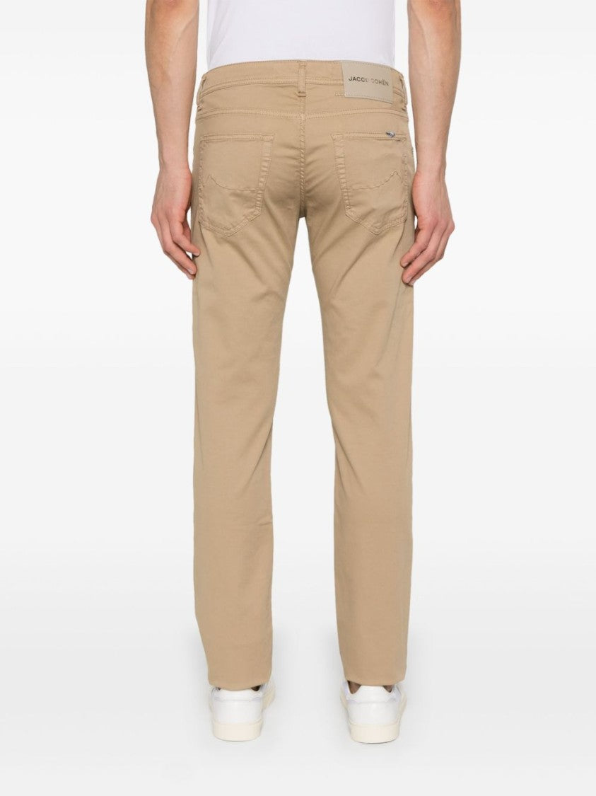 Jacob Cohen Almond Beige Jeans With Classic Five-Pocket Design