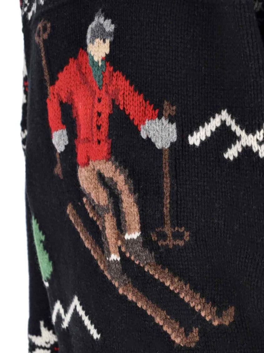 Polo Ralph Lauren "Skier" Sweater, In Black Wool