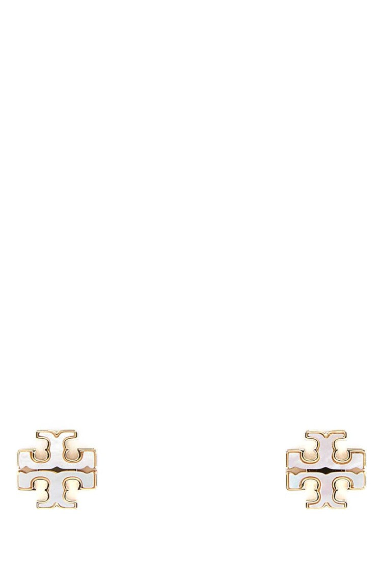 Tory Burch White Metal Earrings