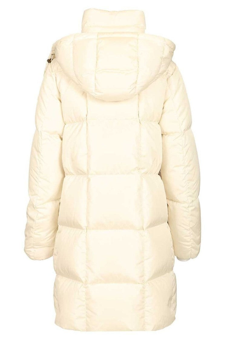 Moncler Long Padded Coat With High Collar