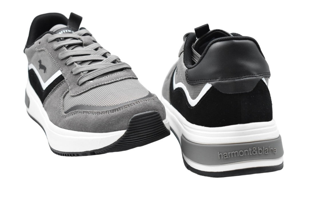 Harmont & Blaine Low-Top Sneakers In Grey Suede