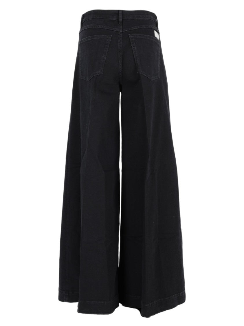 Nine In The Morning High-Waist Stretch Cotton Wide-Leg Jeans