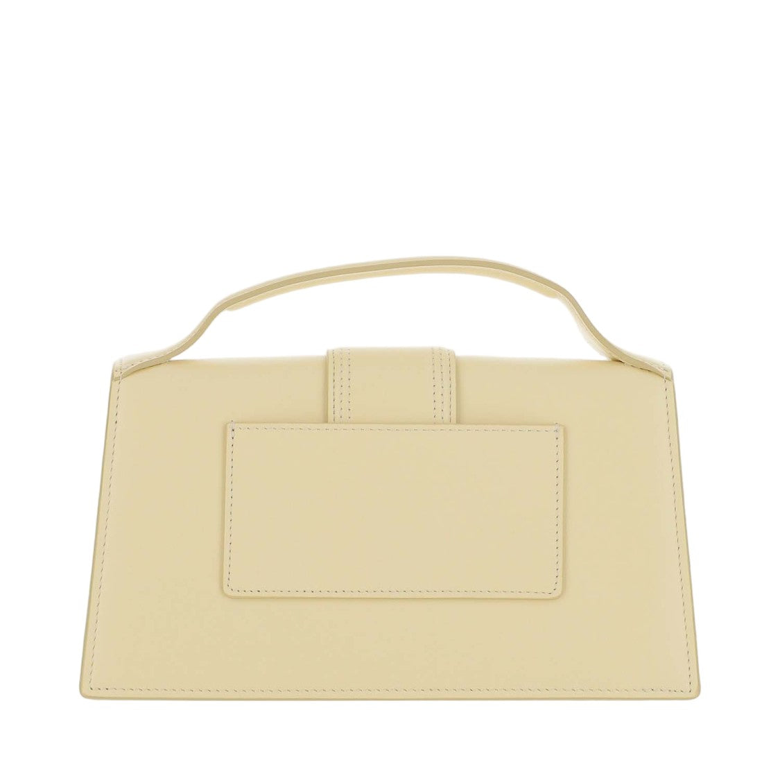 Jacquemus Ivory Leather Bag With Silver Logo