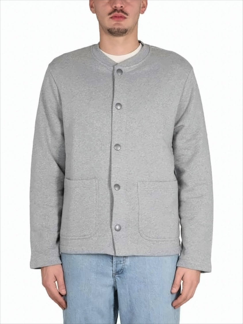 A.P.C. Collarless Button-Up Jacket