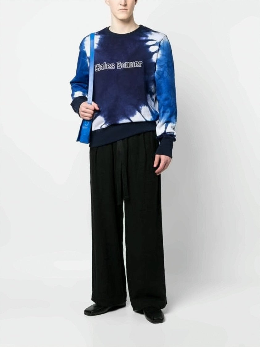 Wales Bonner Tie-Dye Long-Sleeve Sweatshirt With Vintage Logo