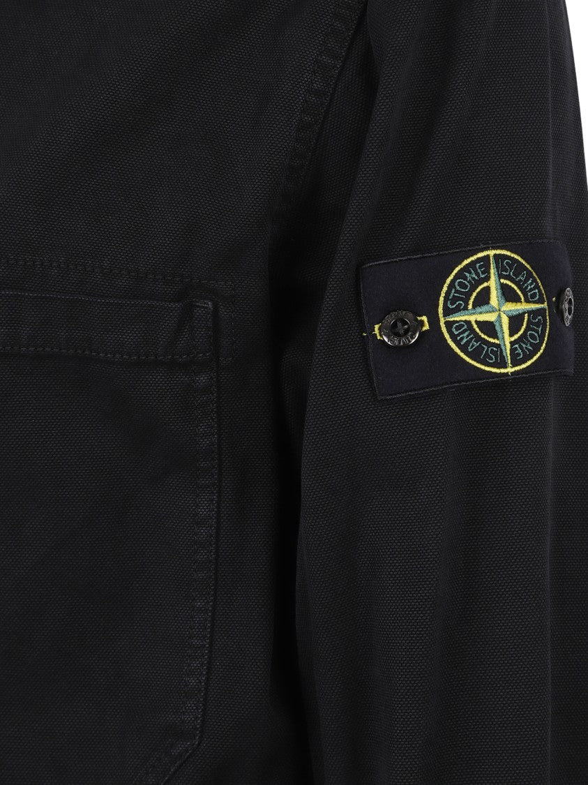 Stone Island Black Cotton Shirt