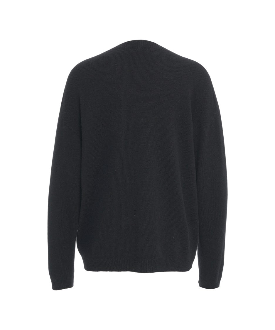 Jucca Cashmere Crew Neck Sweater With Ribbed Details