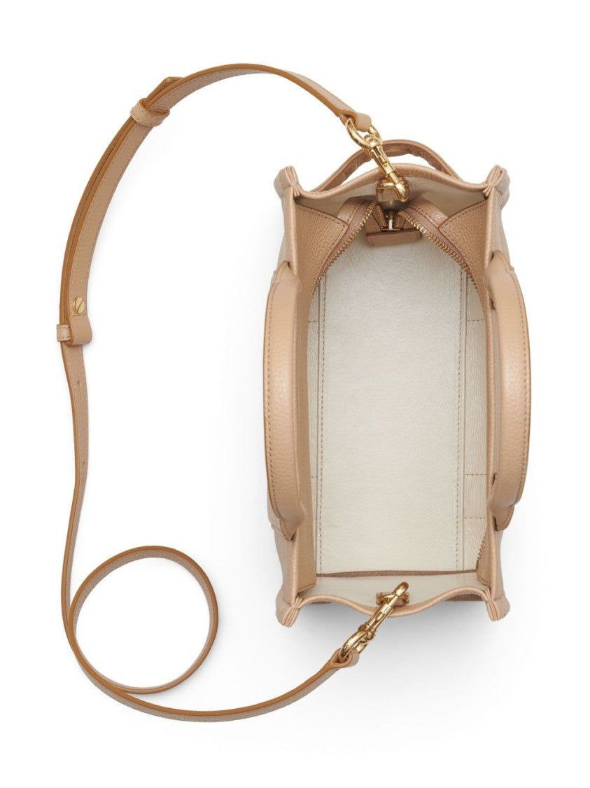 Marc Jacobs Textured Leather Tote Bag With Embossed Branding