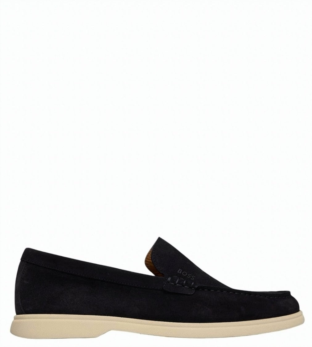 Boss Sienne Suede Slip On Loafers