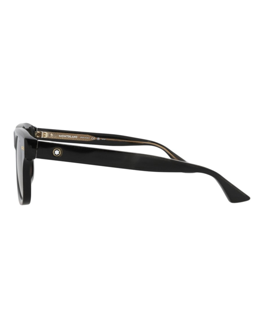 Montblanc Square-Frame Recycled Acetate Sunglasses With Polarized Lenses