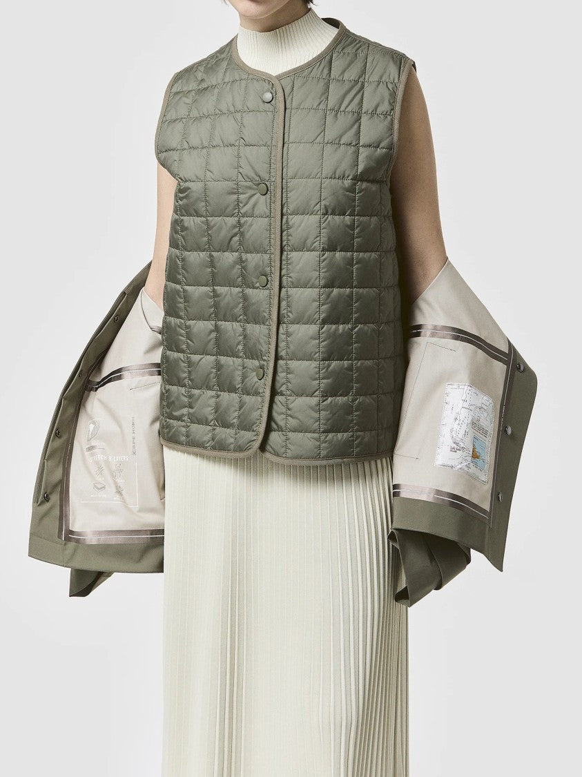 Cape Horn Two-In-One Green Jacket With Quilted Inner Vest And Classic Collar