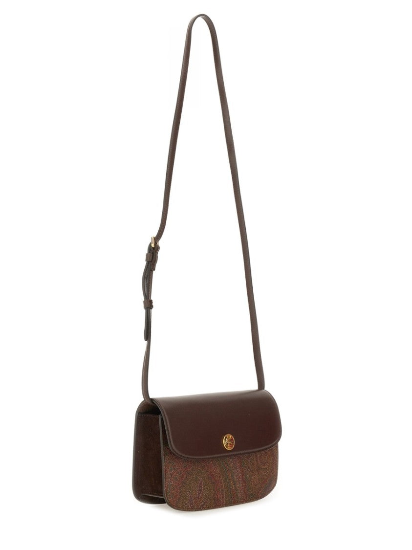 Etro Structured Small Shoulder Bag With Paisley Pattern