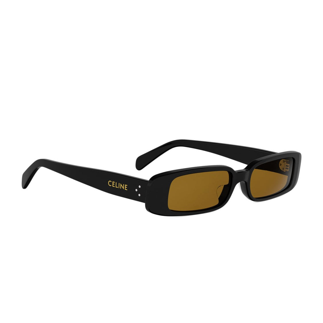 Celine Black 3 Dots Recycled Acetate Geometric Sunglasses