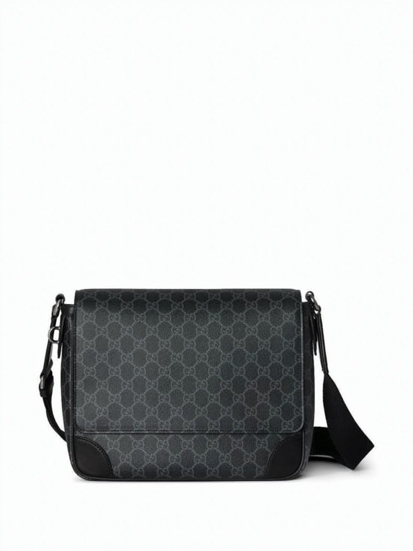 Gucci Monogrammed Textured Fabric Crossbody Bag