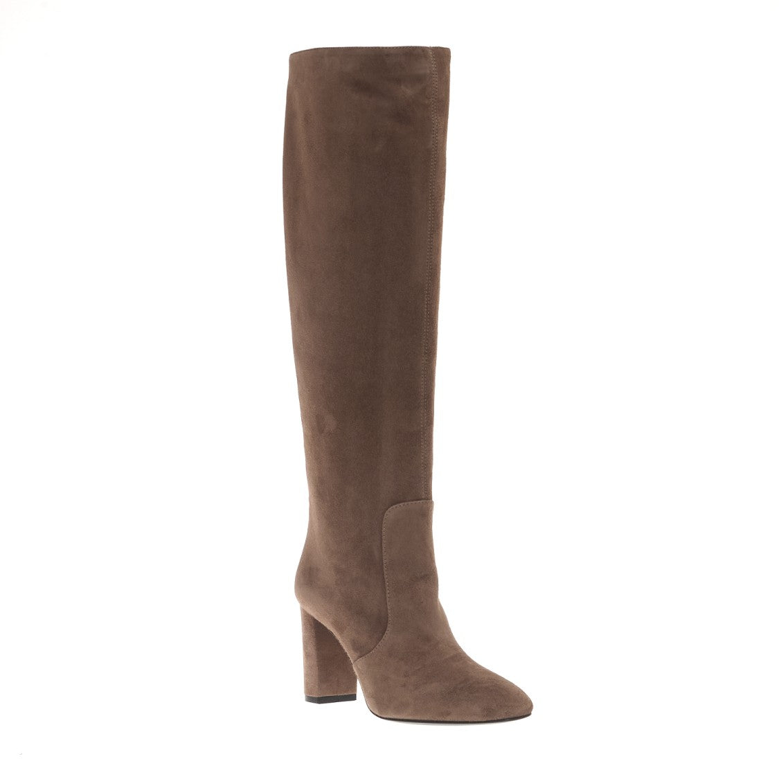 Via Roma 15 Mud Suede Boot 80Mm Heel
