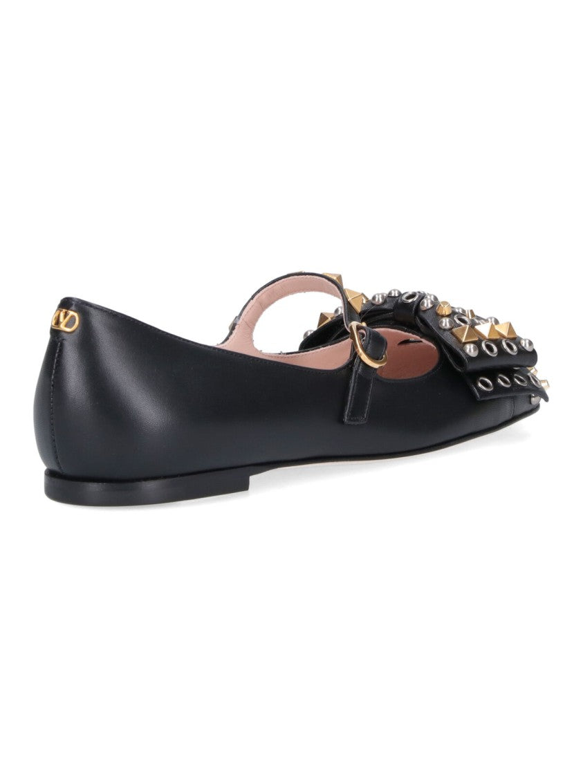 Valentino Garavani "Bowow" Ballerina Flats – Black