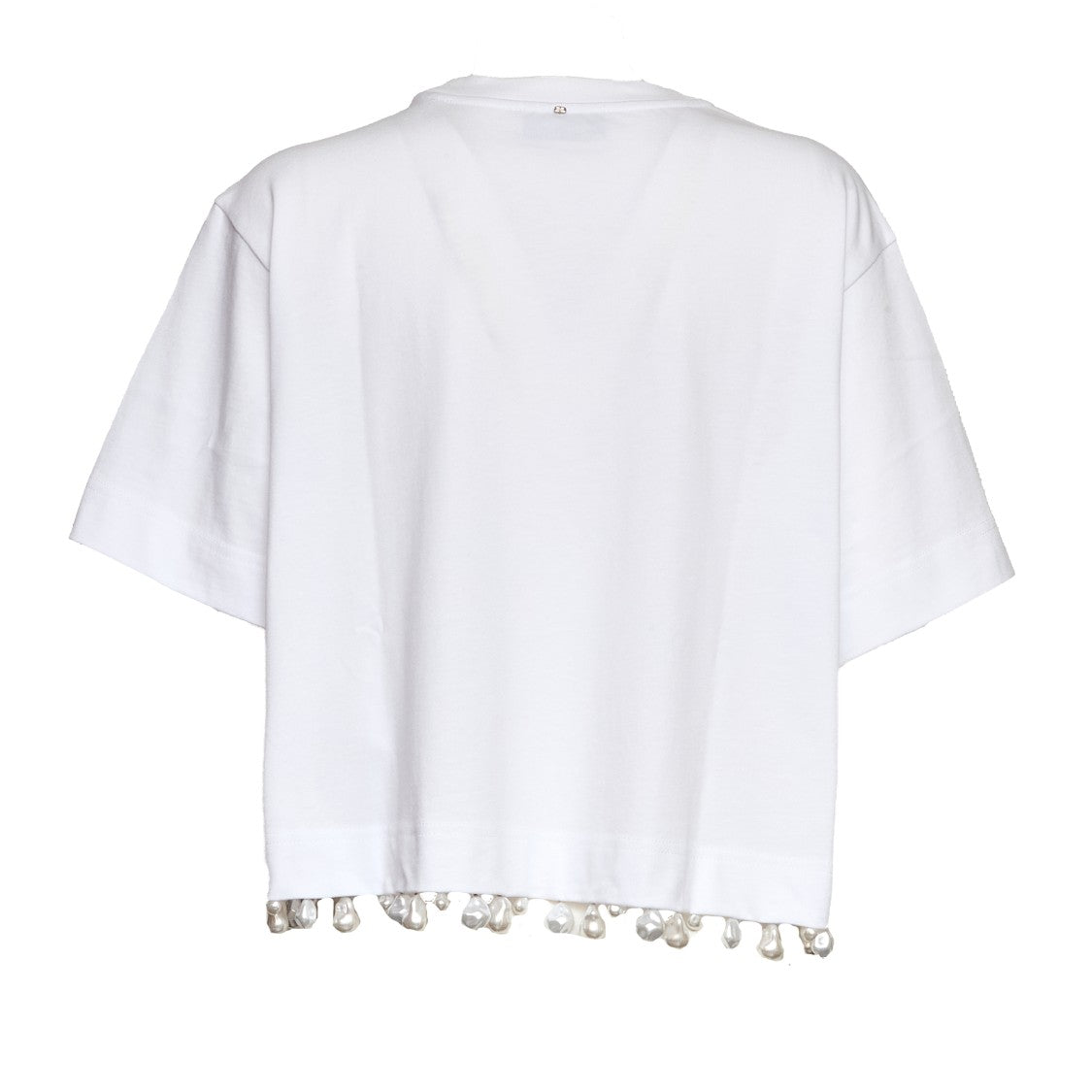 Sportmax Palmas Baroque Pearl Embroidered T-Shirt
