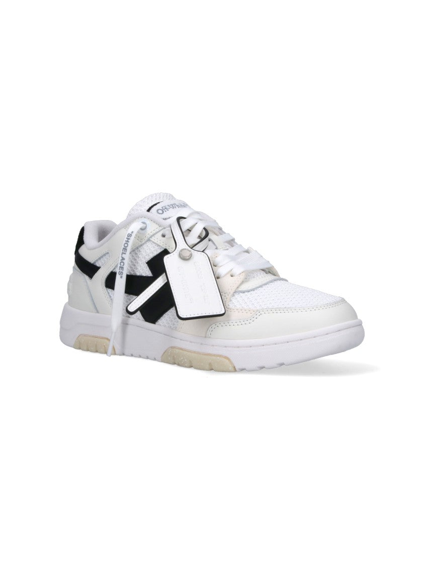 Off-White Minimalist White Sneakers With Textural Details
