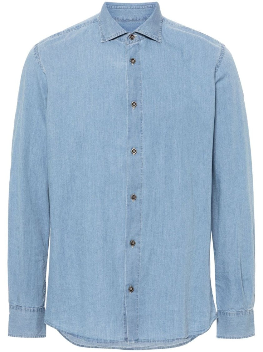 Peserico Cotton Denim Shirt
