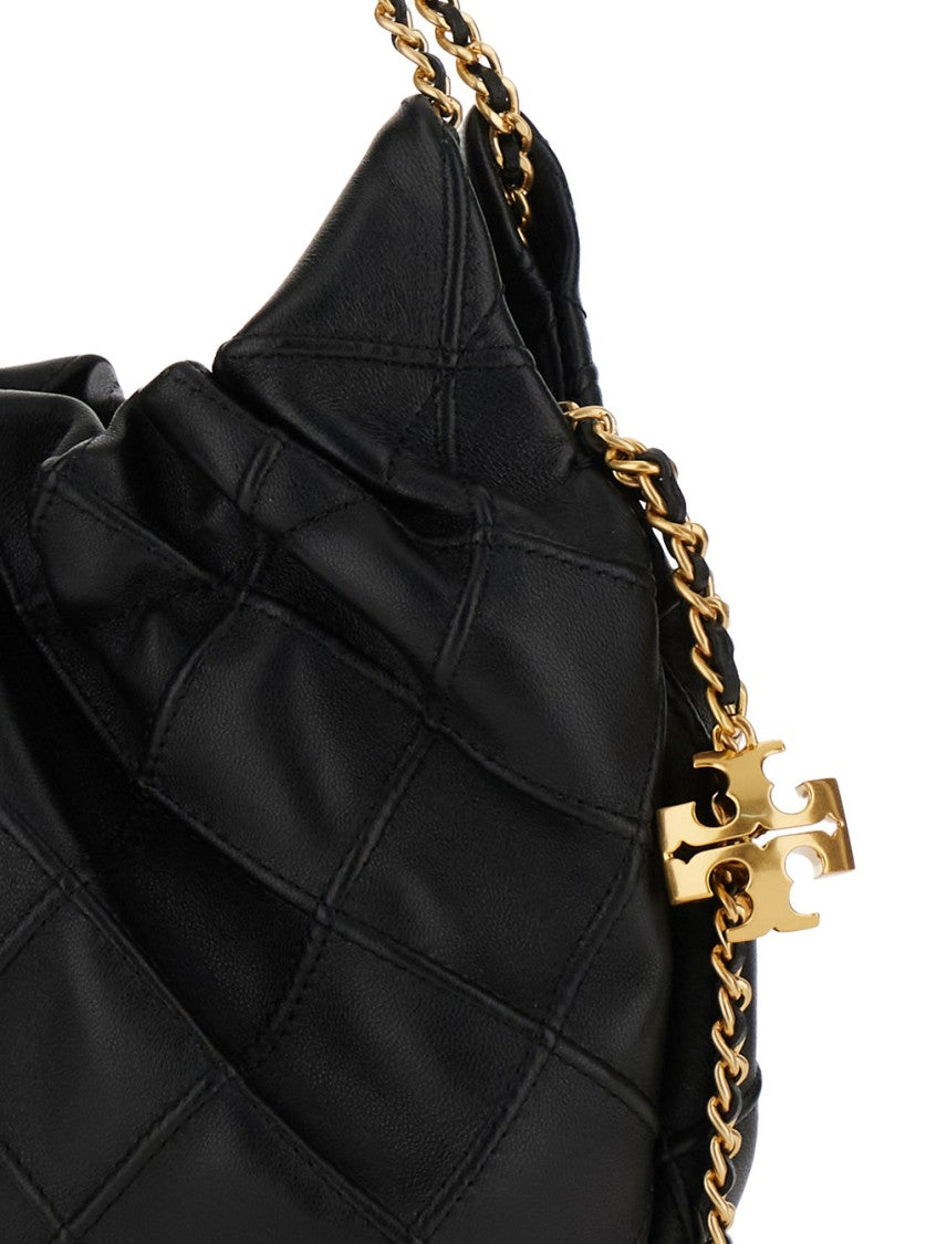 Tory Burch Fleming' Black Shoulder Bag