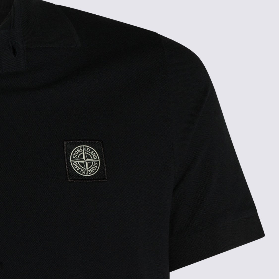Stone Island Short-Sleeve Polo Shirt With Minimalist Design