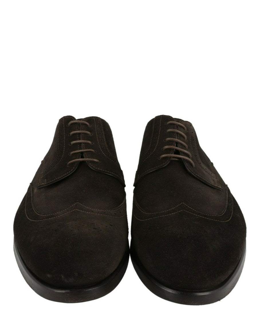 Brioni Blücher Brók Suede Wingtip Brogue Shoes