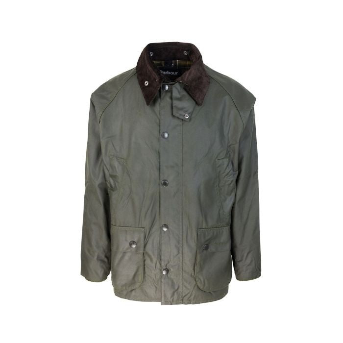 Barbour Waxed Cotton Casual Jacket With Velvet Collar
