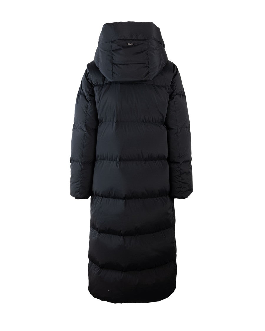 Woolrich Kelly Long Parka In Stretch Nylon – Black