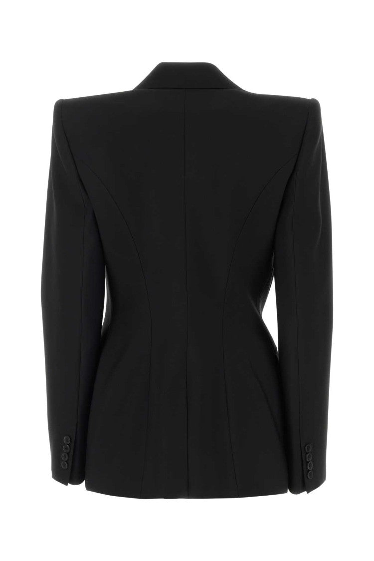 Alexander Mcqueen Black Wool Blazer