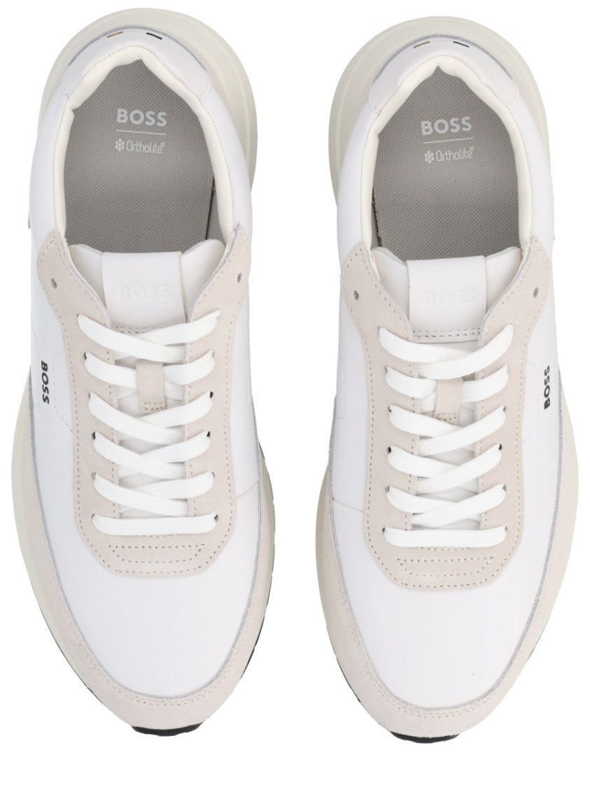 Boss Vinston Cow Leather Suede Sneakers