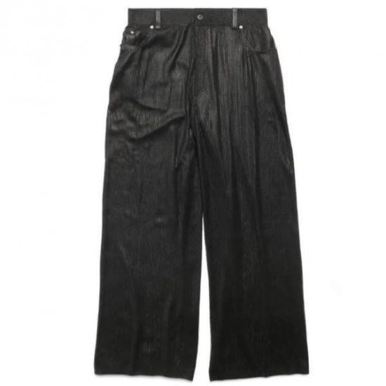 Balenciaga Relaxed-Fit Straight Pants With High Waist