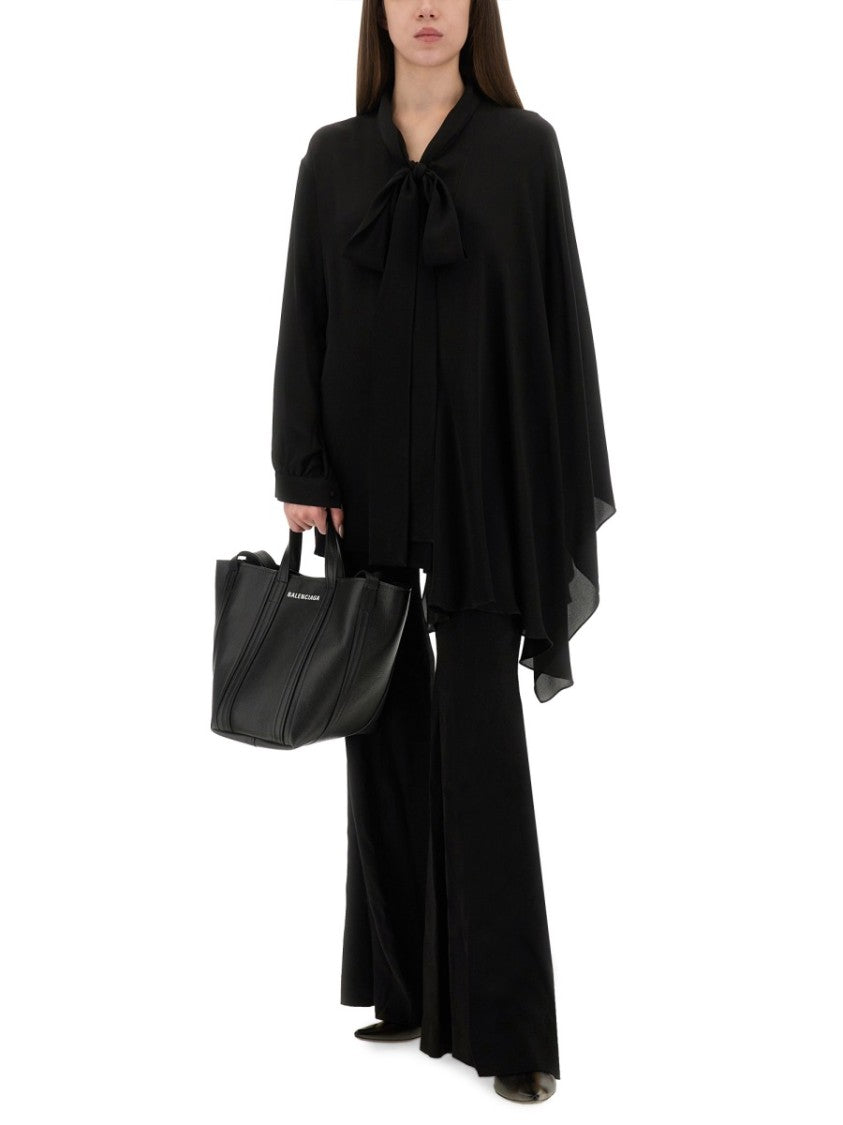 Balenciaga High-Waisted Flared Pants With Tailored Finish