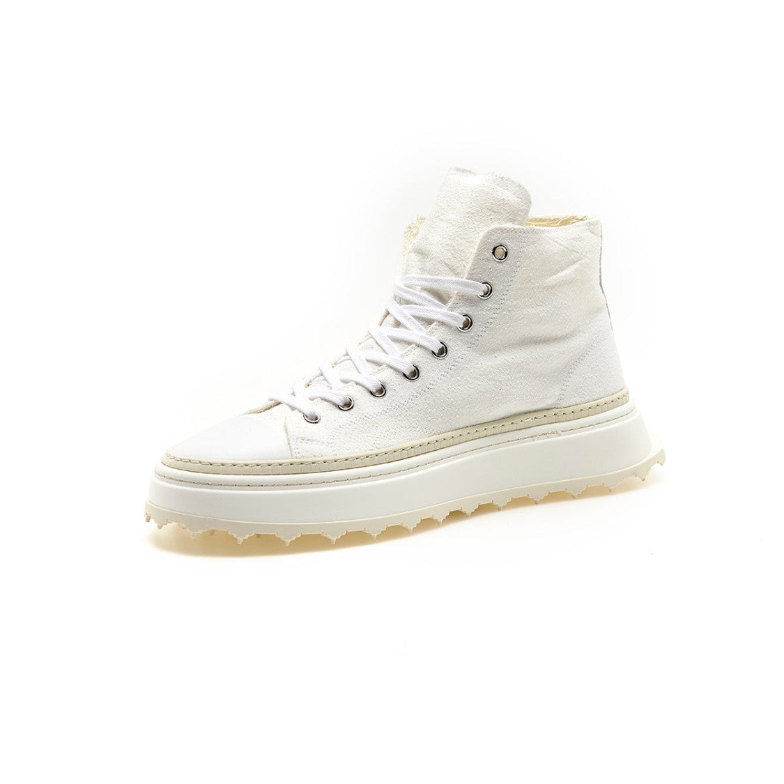 Bepositive Canvas Leather Mid-Cut Sneakers