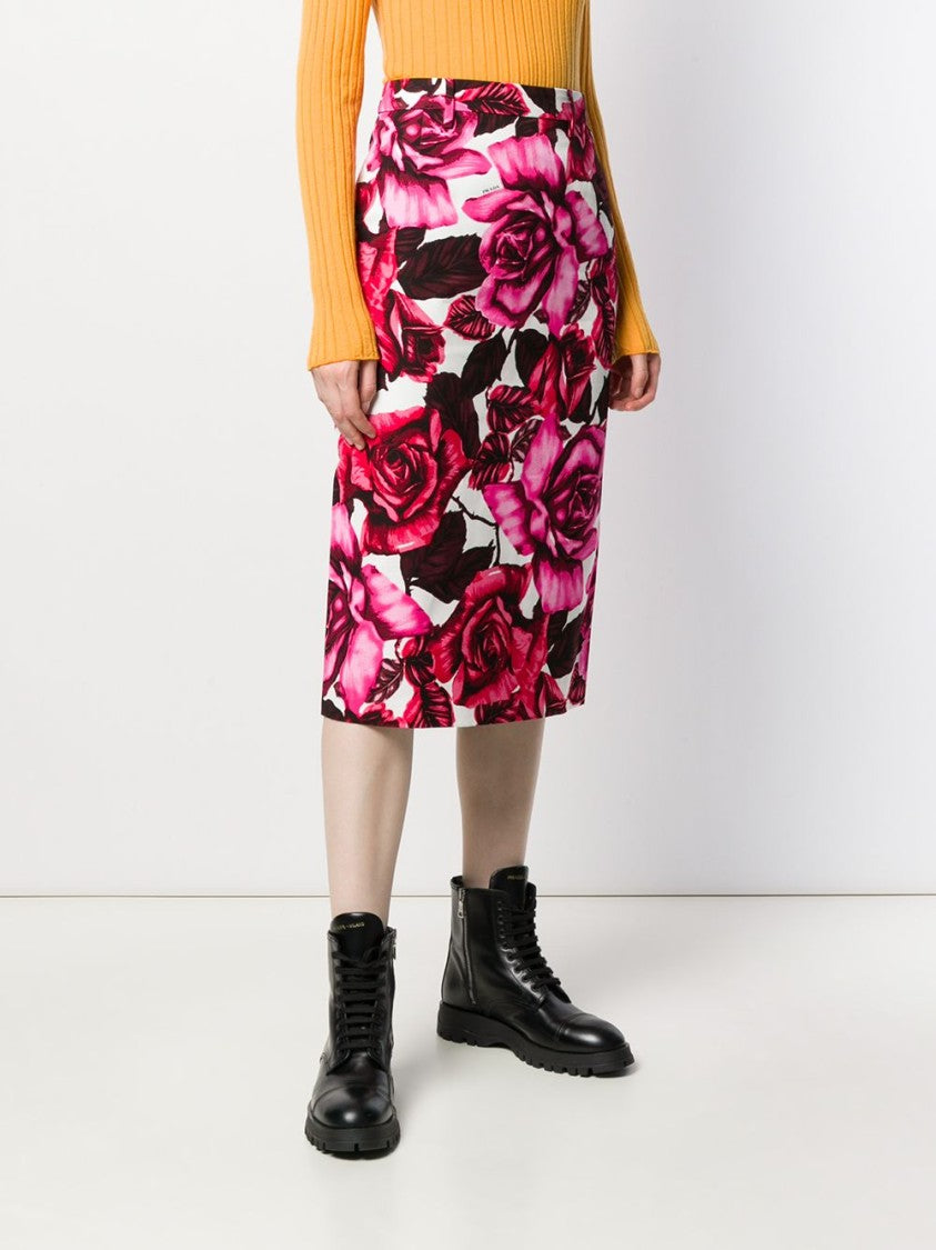 Prada Midi Cotton Skirt