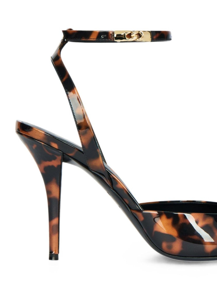 Balmain Tortoiseshell Glossy Pointed-Toe Pumps