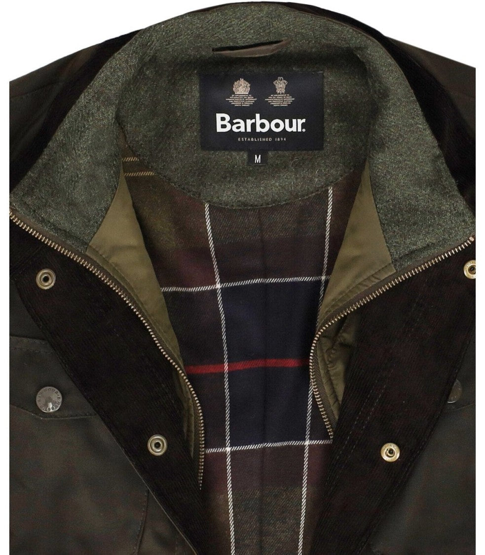 Barbour Ogston Wax Olive Green Jacket
