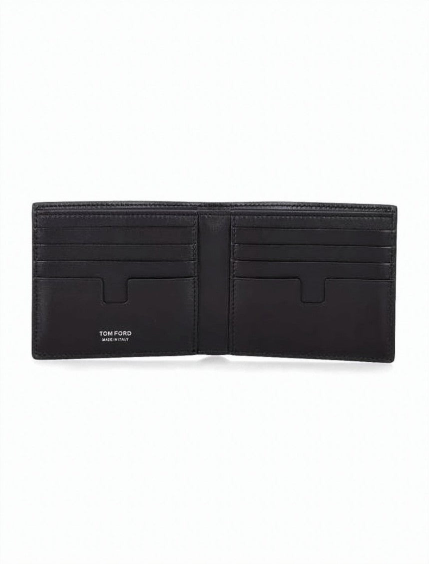Tom Ford Textured Crocodile Pattern Bifold Wallet By Tom Ford