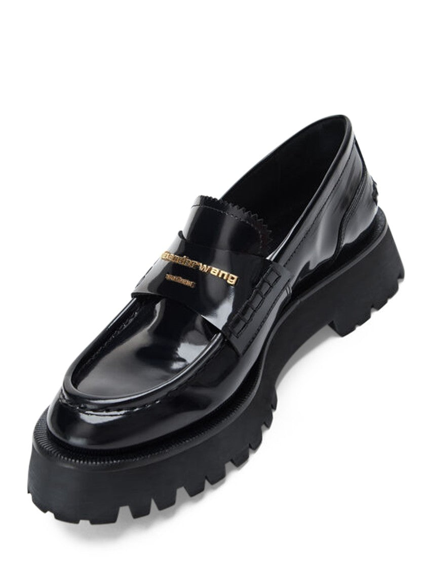 Alexander Wang Lug Sole Loafers With Silhouette