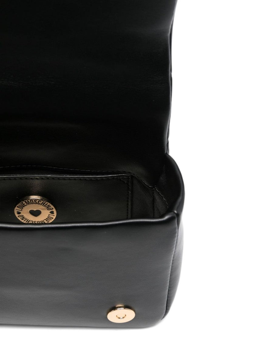 Love Moschino Geometric Quilted Shoulder Bag With Gold-Tone Hardware