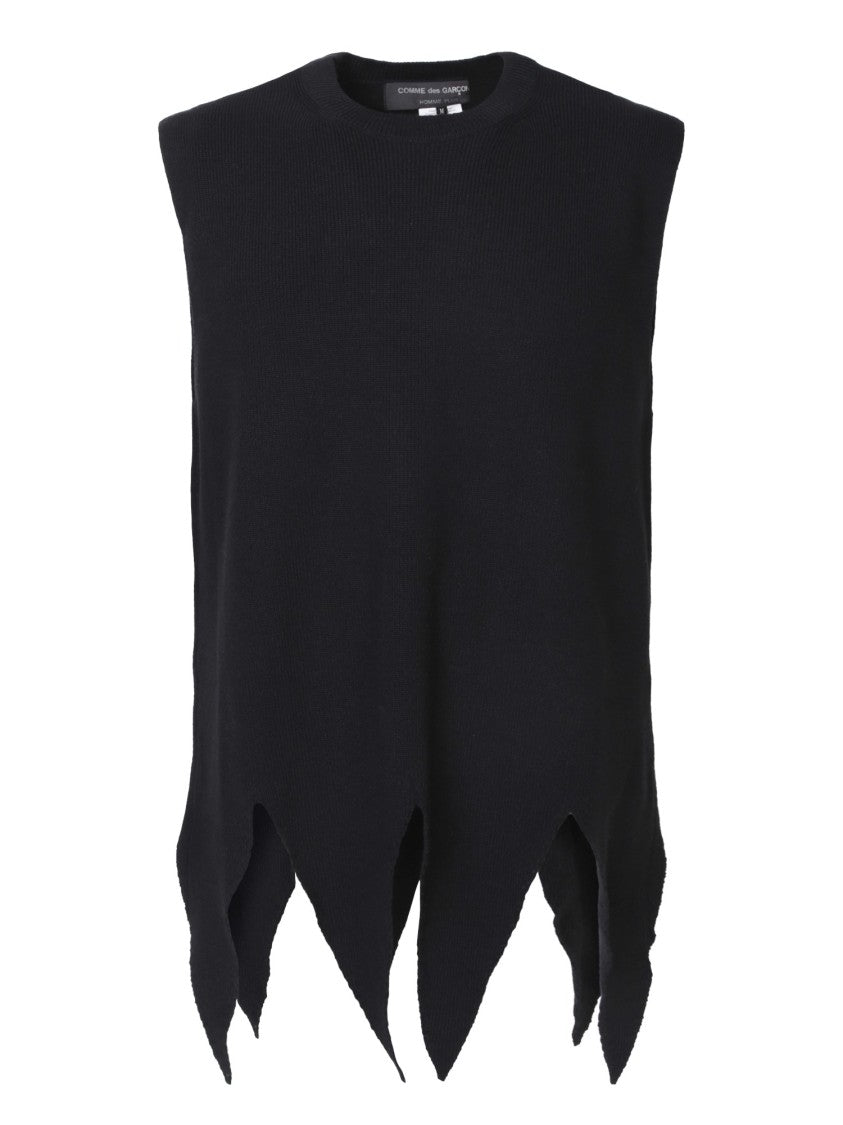 Comme Des Garçons Sleeveless Asymmetric Waistcoat