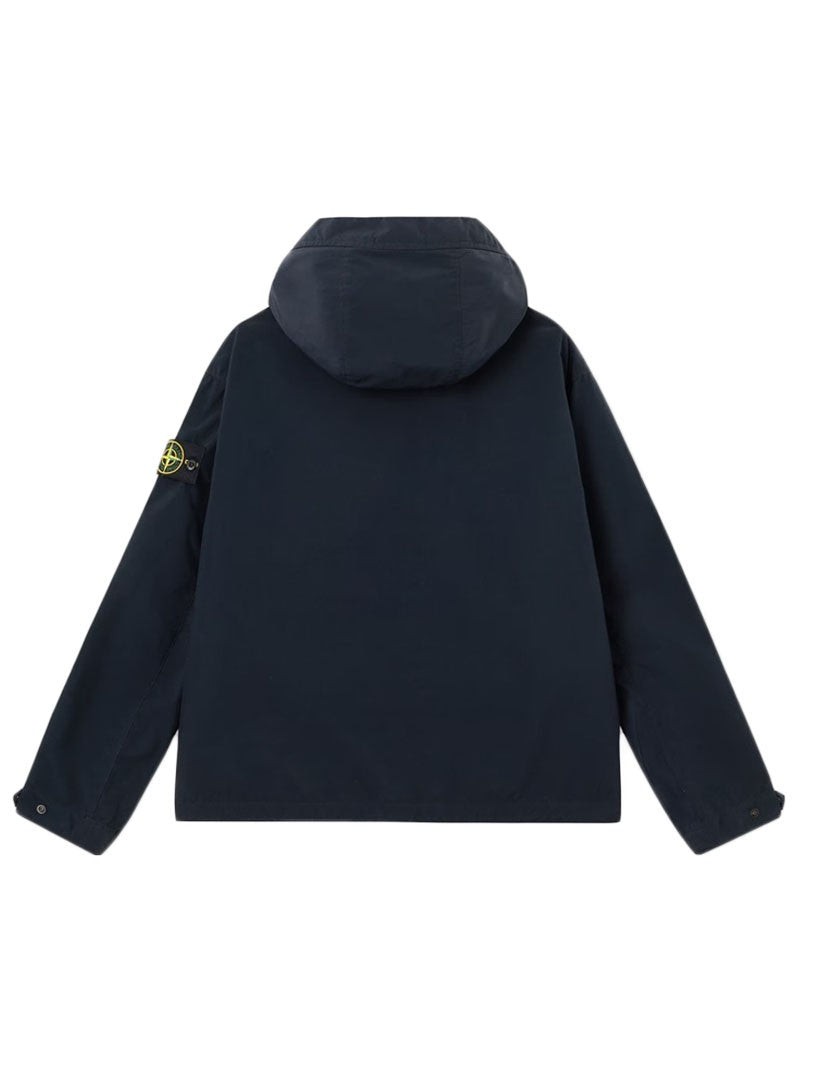 Stone Island Boxy Short Parka With Front Zipper Closure